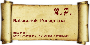 Matuschek Peregrina névjegykártya